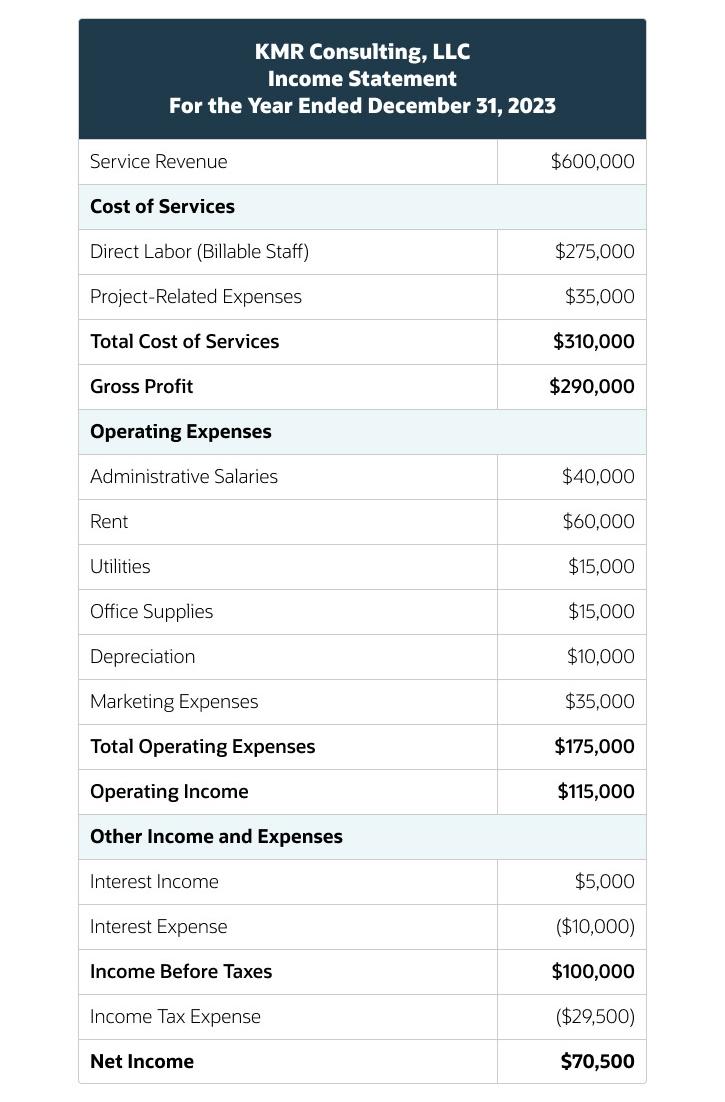 bnr bsa income statement