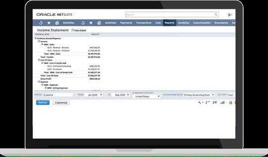 generating financial statements with netsuite