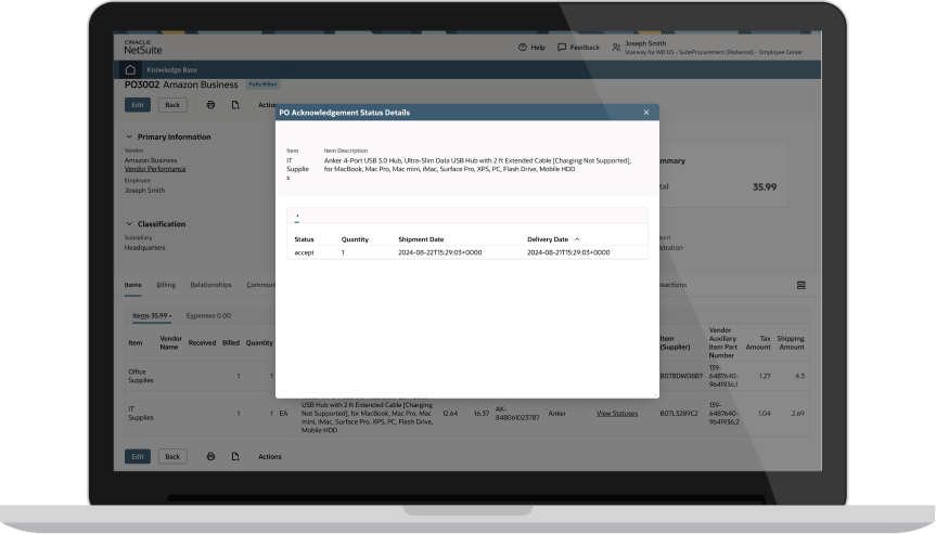 Purchase Order Creation