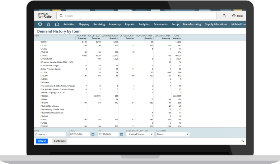 Multi-Location Inventory screenshot