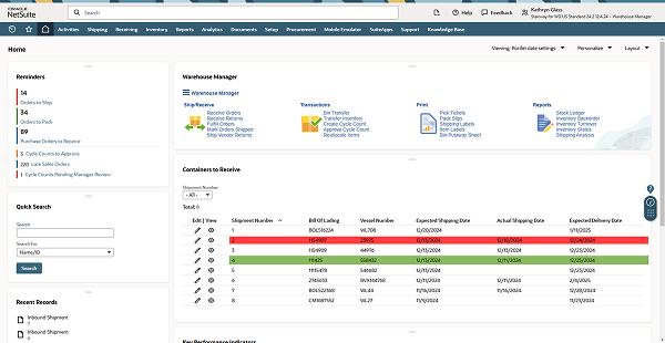 NetSuite Container Tracking Thumbnail
