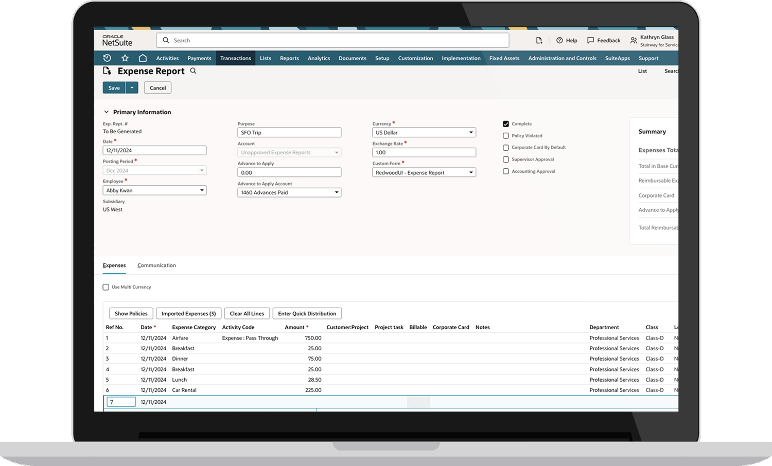 Expense and time tracking Thumbnail