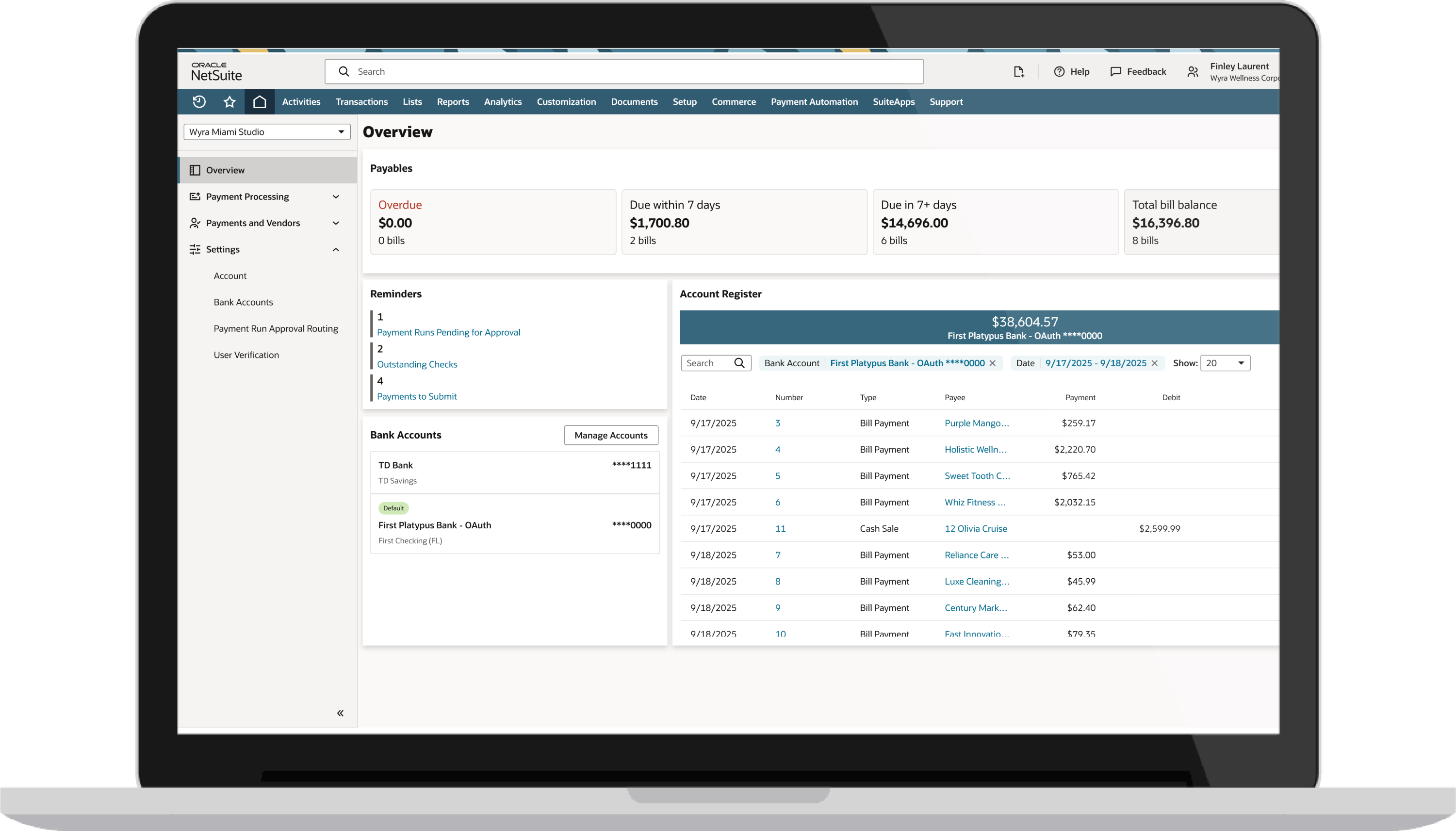 Payment dashboard Thumbnail