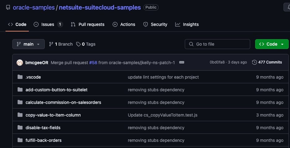 SuiteScript code samples